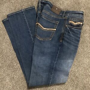 Classic Bootcut Jeans in Deep Blue